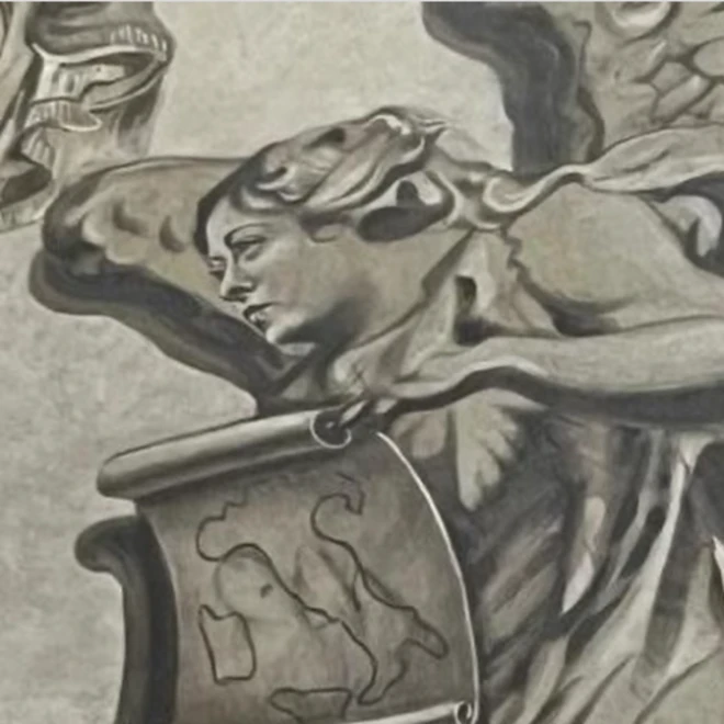 Meloni'ye benzetilen melek freski