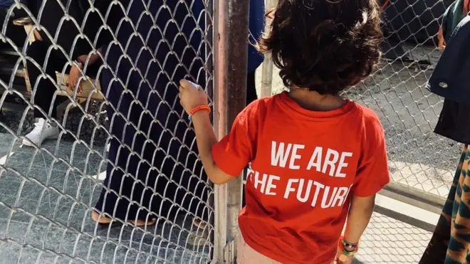 Some children at the camp have respiratory diseases from tear gas fired into the camp by police to quell fights