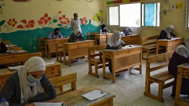 Egyptian high school students