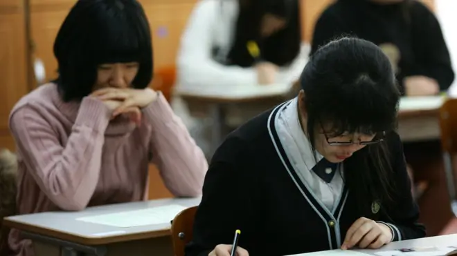 የደቡብ ኮሪያ ተፈታኞች