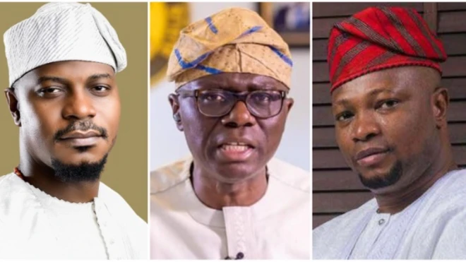 Di three main governorship cadidates for Lagos