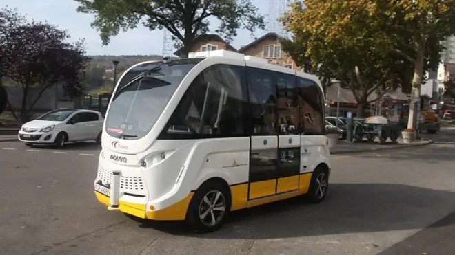 Trapizio driverless bus in Schaffhausen district