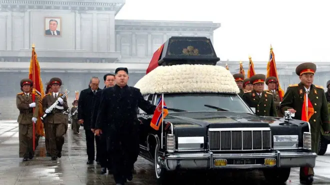 Kim Jong-un no funeral do pai,bwin uk2011; ele não era o primeiro na linhabwin uksucessão ao poder