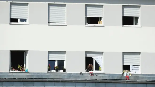 Azərbaycandan olan miqrantların yaşadığı düşərgə, Deggendorf, Almaniya (2018-ci il).