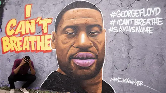 دیوار پر جارج فلوئيڈ