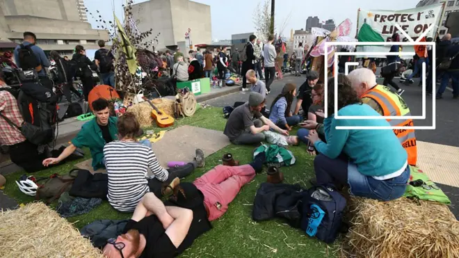 Протесты в Лондоне