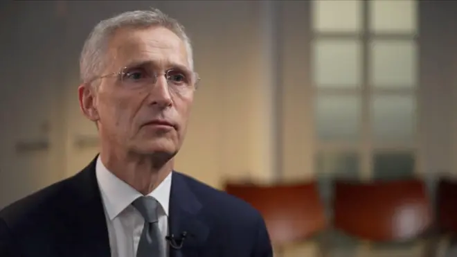 Umukuru wa OTAN Jens Stoltenberg mu kiganiro na BBC i Washington muri Amerika 