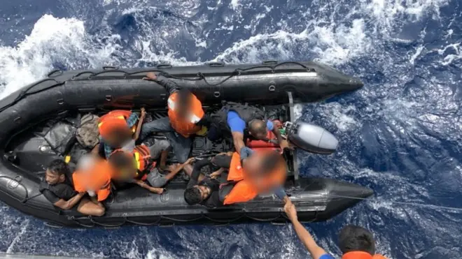 ’سری لنکن بحریہ اور آسٹریلوی بارڈر فورس غیر قانونی تارکین وطن کو گرفتار کرنے کے لیے ایک ساتھ کام کر رہے ہیں‘