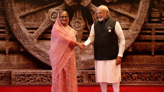 শেখ হাসিনা এবং নরেন্দ্র মোদী