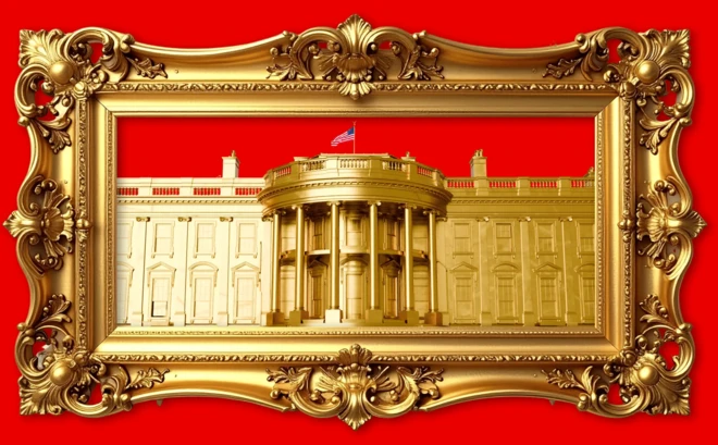 Білий дім в золоті 