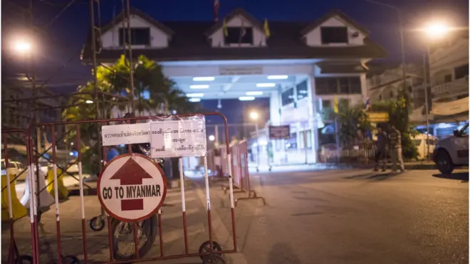 เมืองเมียวดี ซึ่งอยู่ตรงข้ามกับ อ.แม่สอด จ.ตาก มีผู้ติดเชื้อ 2 ราย