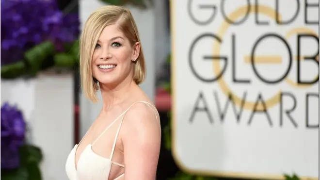 British actress Rosamund Pike won best actress at this year's Golden Globes