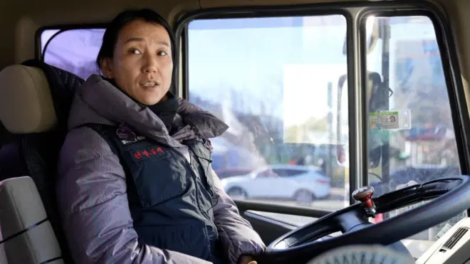 화물연대 파업에 참여중인 운전자