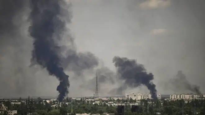 روسیه در تلاش برای کنترل شهر سیورودونتسک در شرق اوکراین است