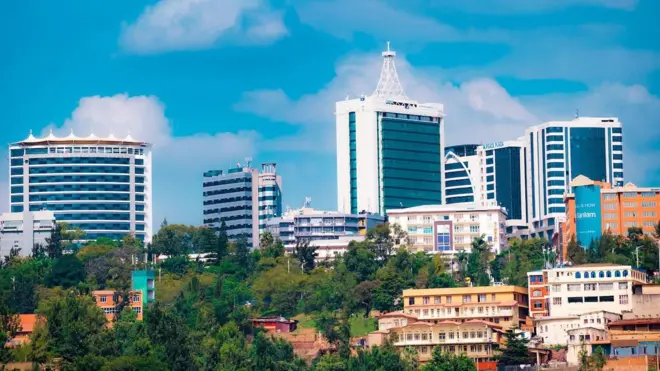 Ifoto yerekana ishusho y'umujyi wa Kigali
