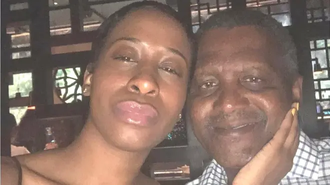 Bea Lewis ati Aliko Dangote