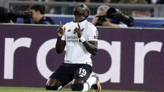 El senegalés Sadio Mané abrió el marcador en el partido disputado en el estadio Olímpico de Roma.
