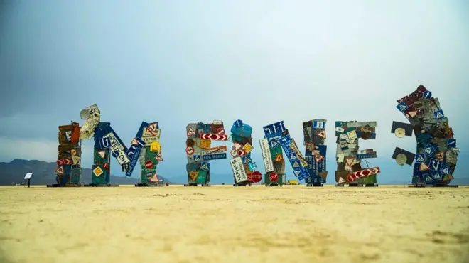  Інсталяція "I'm Fine;)" на всесвітньовідомому Burning Man 2024