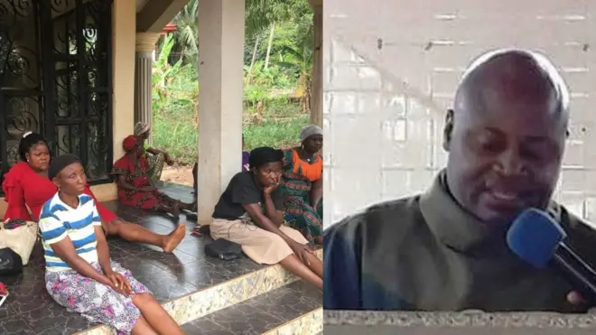 Ụmụnwaanyị tọgbọrọ n'ihu ụlọụka na-eru uju