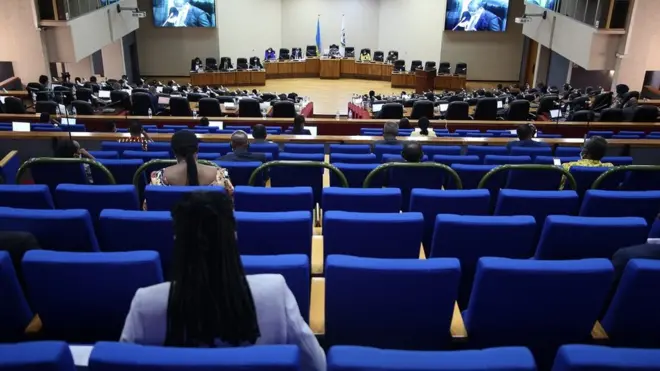 Inteko ishinga amategeko mu Rwanda iteranye mu kwezi kwa gatanu 2020