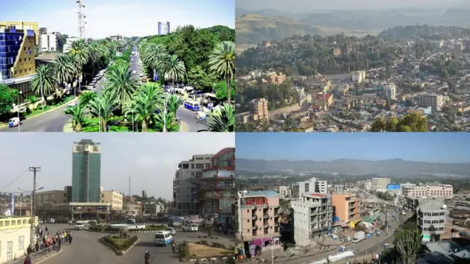 ባህር ዳር፣ ጎንደር፥ ደሴ፣ ኮምቦልቻ ከተሞች