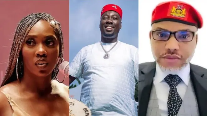 Tiwa Savage, Obi Cubana, Nnamdi Kanu