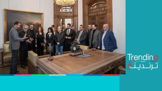 لقاء بشار الأسد مع ممثلين سوريا