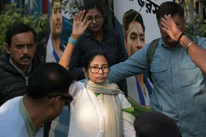 মমতা ব্যানার্জী শুক্রবারের মিছিলে