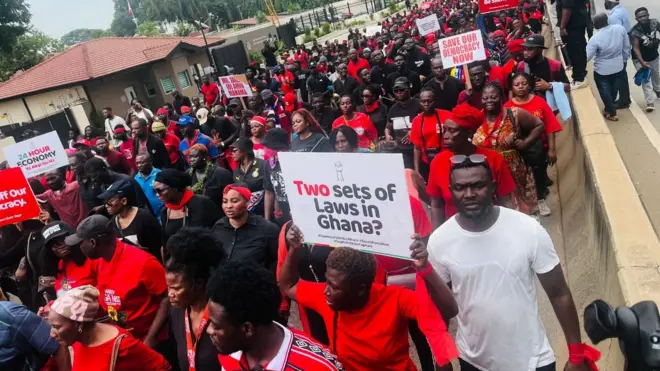 Ghanaian protesters