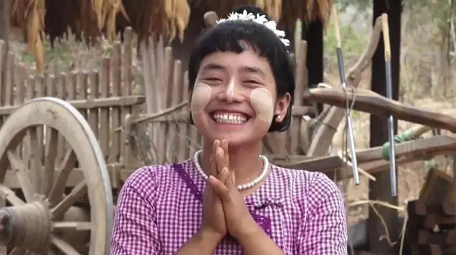 Stanovnica sela u Mjanmaru