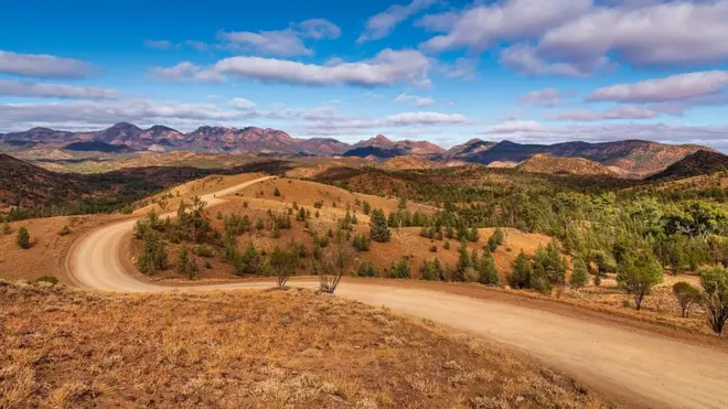 Vue d'une région montagneuse