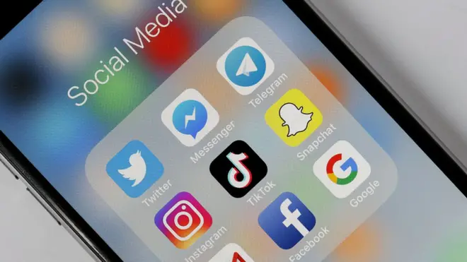 social media apps on phone