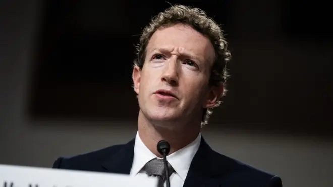 Mark Zuckerberg, CEO of Meta, testifies during the Senate Judiciary Committee hearing titled "Big Tech and the Online Child Sexual Exploitation Crisis," in Dirksen building on Wednesday, January 31, 2024.