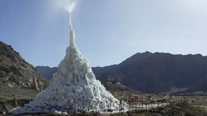 Ice Stupa in Ladakh