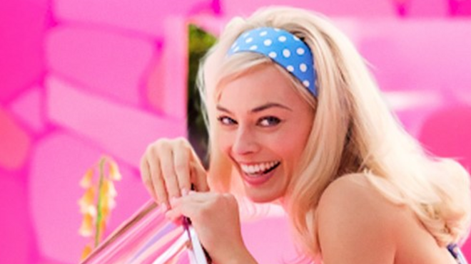 Margot Robbie in the Barbie movie