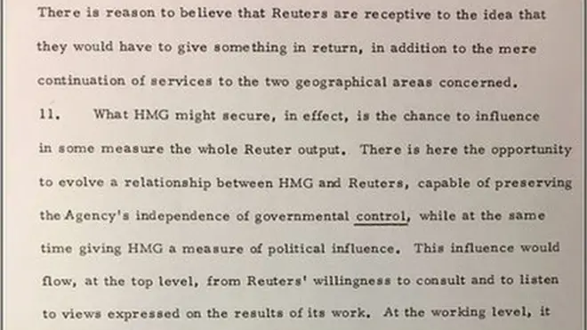 دفترِ خارجہ کی دستاویزات میں نیوز ایجنسی کے منصوبے کا ذکر ہے