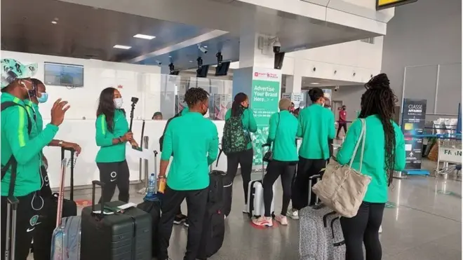 Awọn agbabọọlu Super Falcons Naijiria