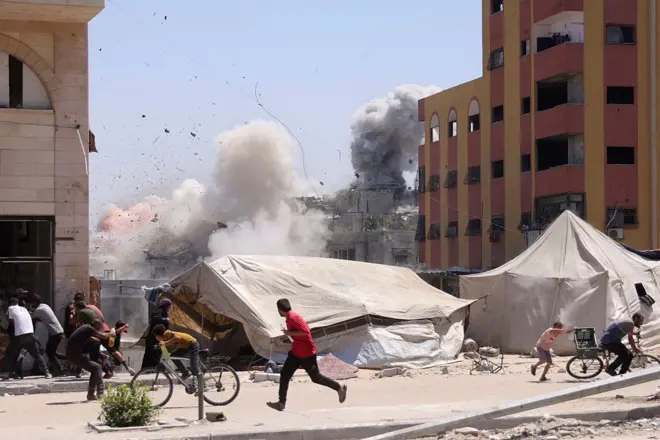 حملات اسرائیل در جبالیا در غزه