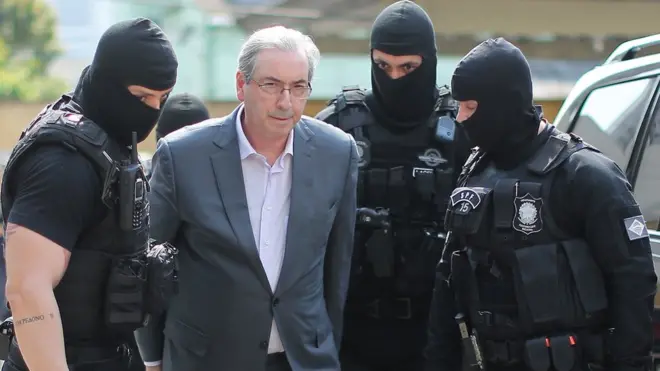 Eduardo Cunha foi preso preventivamente na quarta e levado para Curitiba