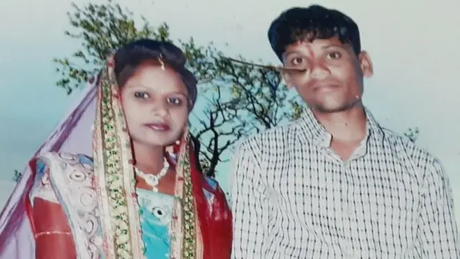 મૃતક મહેશ અને તેમનાં પત્ની કાજલ