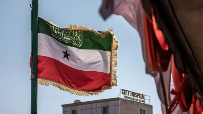 پرچم سومالیلند در شهر هرجیسا