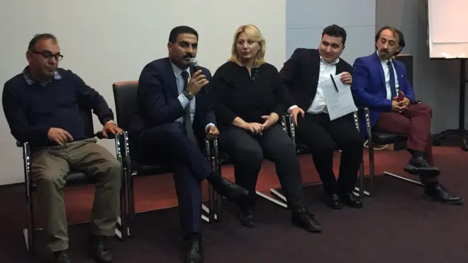 Hüquqşünaslar Xalid Bağırov, Ramil Süleymanov, Samirə Ağayeva, Səməd Rəhimli, Fərhad Mehdiyev