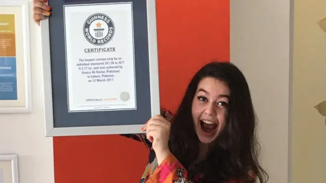 عنیزہ علی کو ریکارڈ بنانے میں ایک سال کا وقت لگ گیا