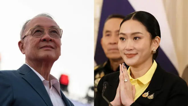 Ông Chaikasem Nitisiri và bà Paetongtarn Shinawatra 