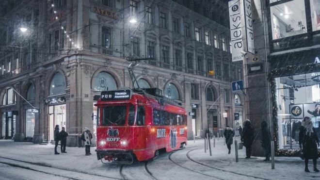 Гельсінкі в снігу