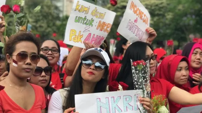 Sekitar 1.500 WNi berkumpul di Victoria Park, Hong Kong, menggelas aksi 'Justice for Ahok' pada Minggu (14/5) pagi.