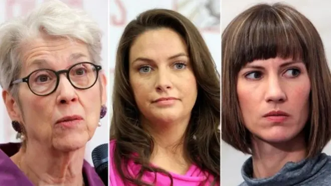 从左至右依次为杰西卡·利兹（Leeds）、萨曼莎·霍维（Holvey）和瑞秋·克鲁克斯（Crooks）