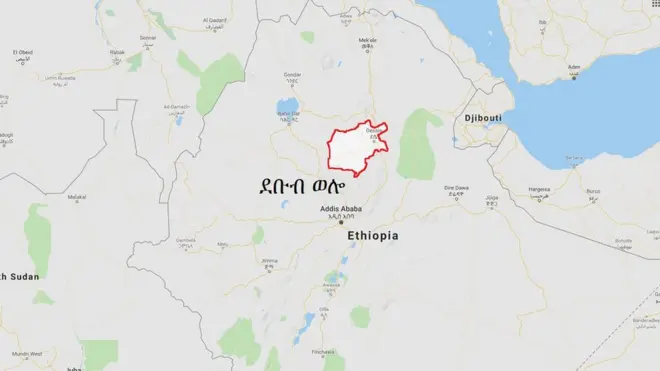 ካርታ ደቡብ ወሎ