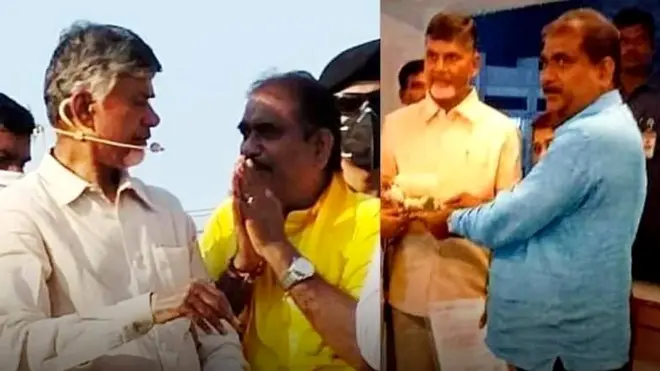 బాబుతో నిందితుడు వినోద్ జైన్ (పాత ఫొటో)