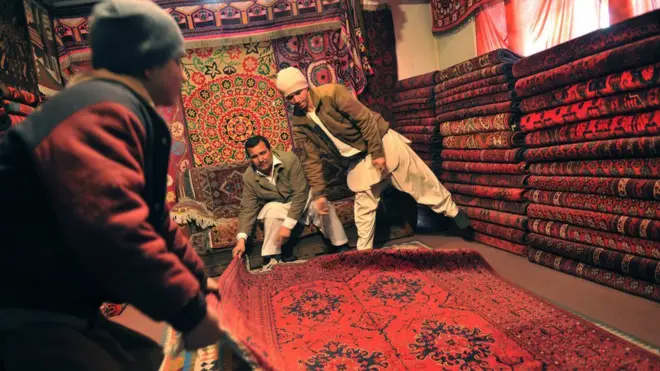 قالین از اقلام مهم صادراتی افغانستان است